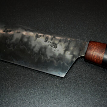 Nakiri 185mm  San Mai Stahl. Eben und Mahagoni Holz