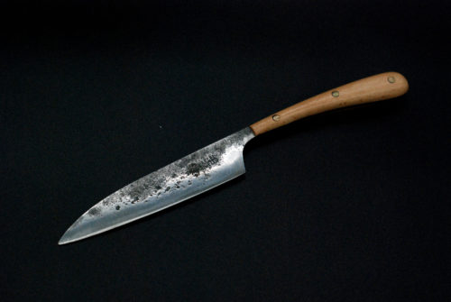 Cheese knife multifunctional. 140mm, beech wooden handle