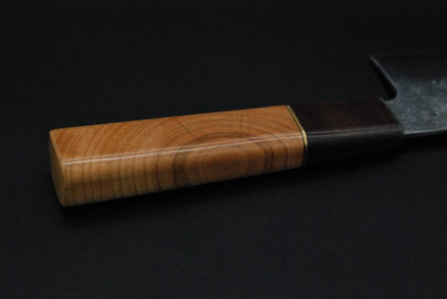Santoku 180 mm, cherry and walnut wood